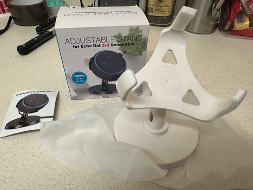 Bovon adjustable white stand - adjustable,