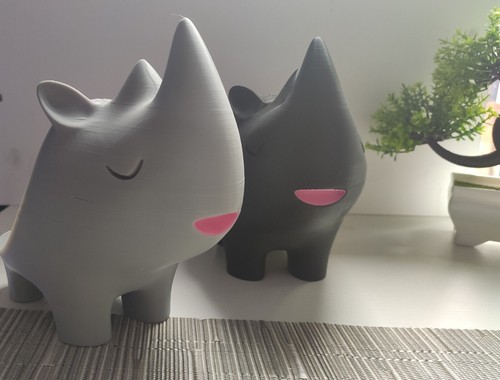 Cute rhino echo dot - echo,