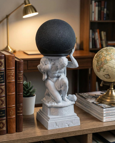 Atlas statue echo dot stand - atlas,